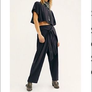 Free People Get Away Pant and Tee Set